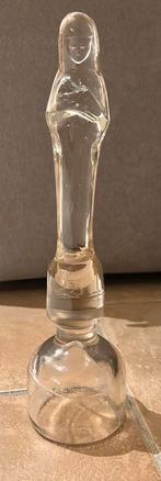 Glazen moeder Maria / Madonna beeld met kind Stef Uiterwaal, Antiek en Kunst, Ophalen of Verzenden