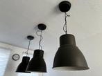 IKEA HEKTAR lamp industriële hanglamp donkergrijs 38cm (3x), Ophalen, Gebruikt, 50 tot 75 cm, Metaal