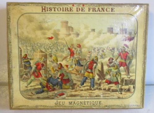 antiek gezelschapsspel Histoire de France met magneet, Antiek en Kunst, Antiek | Speelgoed, Verzenden