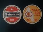 oud bier viltje heineken 800 jaar rolde, Ophalen of Verzenden, Nieuw, Viltje(s), Heineken