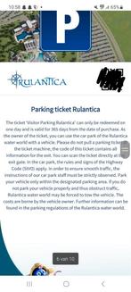 Rulantica parkeerticket (1 jaar geldig), Tickets en Kaartjes, Eén persoon