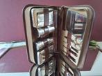 Vintage verzorgings reis etui, leer., Ophalen of Verzenden, Zo goed als nieuw