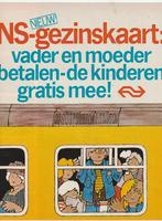 Retro reclame 1973 NS trein gezinskaart jaren 70, Verzamelen, Verzenden, Overige typen