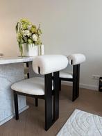 4 Nieuwe Japandi Eetkamerstoelen - Zwart Hout, Huis en Inrichting, Zwart, Nieuw, Ophalen of Verzenden, Vier