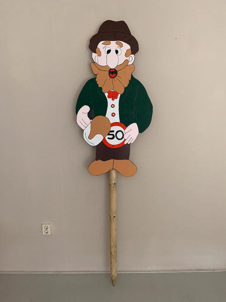 Abraham bord te huur - Feestbord 50 - Per week €10,00, Hobby en Vrije tijd, Feestartikelen | Verhuur, Zo goed als nieuw, Abraham of Sarah