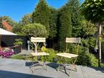 Bistro stoeltjes, Tuin en Terras, Ophalen, Gebruikt, Overige materialen, 2 zitplaatsen