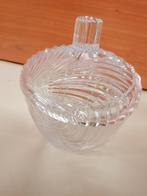glazen bonbon schaal met deksel, Huis en Inrichting, Ophalen, Schaal, Rond, Glas