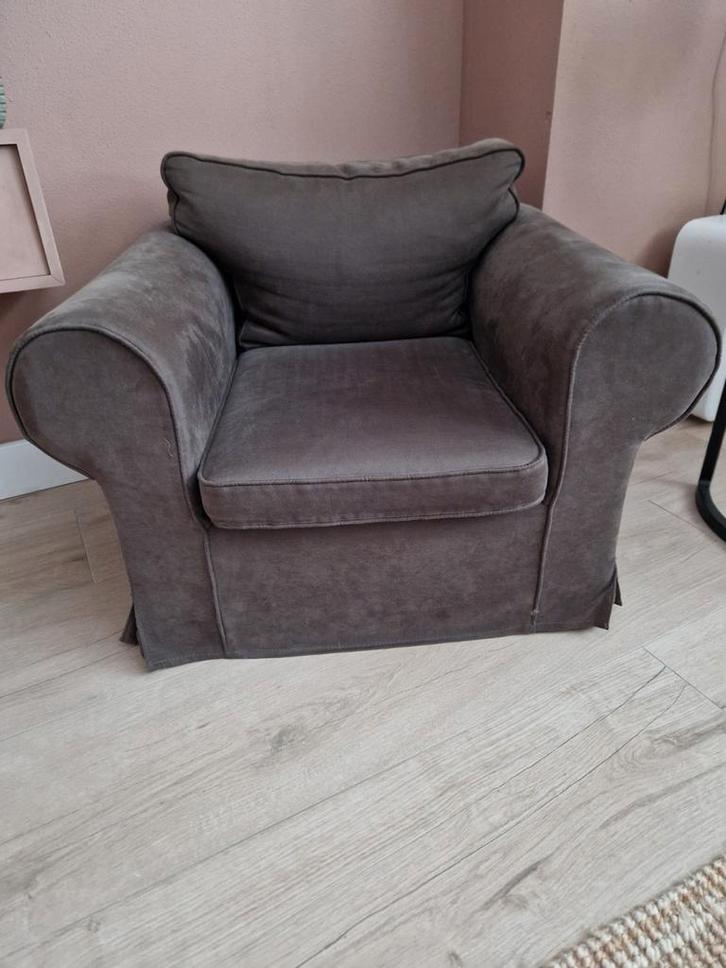 Kinderfauteuil - Mini Ektorp Ikea, Huis en Inrichting, Fauteuils, Gebruikt, Stof, Minder dan 50 cm, Minder dan 75 cm, Ophalen