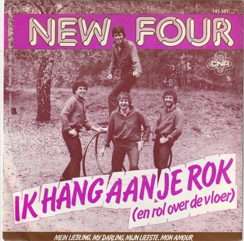 New Four -  Ik hang aan je rok - Nr 98 -  ( Vanaf 15,00 euro, Cd's en Dvd's, Vinyl | Nederlandstalig, Gebruikt, Levenslied of Smartlap