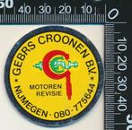Sticker: Gebroeders Croonen Motorenrevisie - Nijmegen, Verzenden, Zo goed als nieuw, Bedrijf of Vereniging