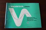 Honda XR500 z 1978 motorcycle parts catalogue teile katalog, Ophalen of Verzenden, Honda