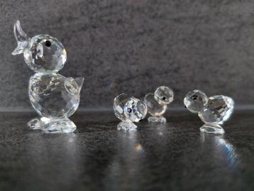Swarovski Eend met Kuikentjes - Kristal beschikbaar voor biedingen