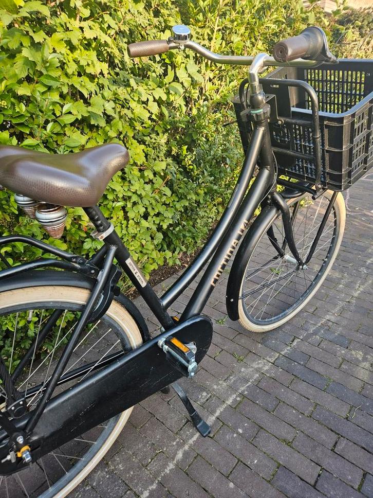 Cortina U4 Transportfiets Matt zwart, Fietsen en Brommers, Fietsen | Dames | Omafietsen, Gebruikt, 56 cm of meer, Versnellingen
