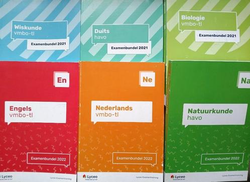 Diverse LYCEO Examentraining bundels VMBO/HAVO 2021-20222, Boeken, Schoolboeken, Gelezen, Verzenden