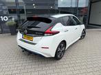 Nissan LEAF Tekna 40 kWh *Gratis Laadpaal!*, Gebruikt, 150 pk, Leder en Stof, Wit
