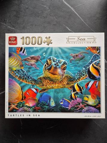Puzzle Turtles In Sea 1000 stukjes beschikbaar voor biedingen