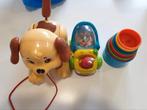 Speelgoed set: Hond, Elmo auto, stapelbekers, Ophalen of Verzenden, Gebruikt, Jongen of Meisje
