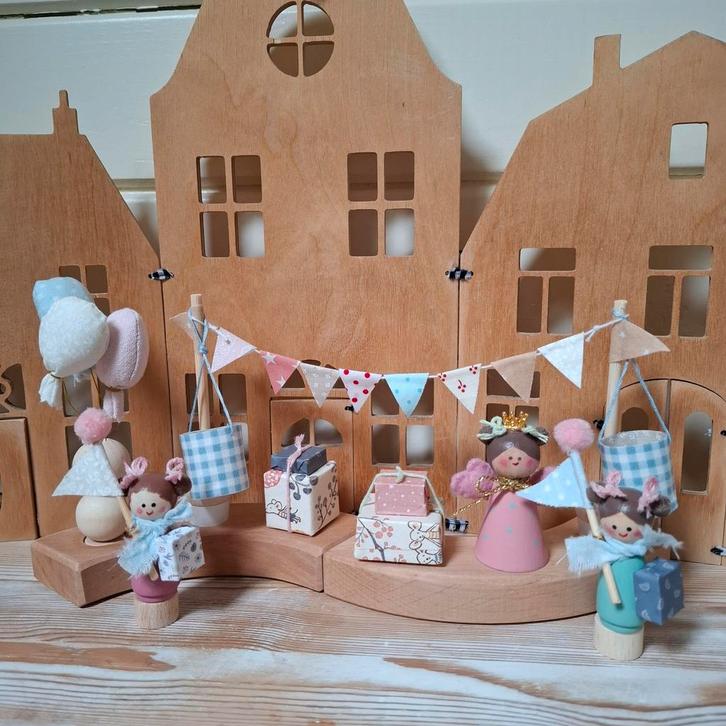 Handgemaakte stekers jaarring:FEEST, Huis en Inrichting, Woonaccessoires | Overige, Nieuw, Ophalen of Verzenden
