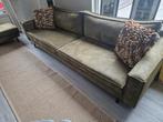 Nous living mosgroen eco-leer bank 4 zits wehkamp, Ophalen, 250 tot 300 cm, Minder dan 75 cm, Leer