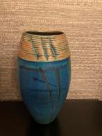 E.d. Meissenberg Steengoed Vaas - 23.5cm, Gebruikt, Blauw, Aardewerk of Porselein, Ophalen of Verzenden