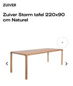 Zuiver Storm Eettafel 220x90 - Zo goed als nieuw!, Huis en Inrichting, Tafels | Eettafels, Eikenhout, 200 cm of meer, Zo goed als nieuw