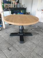 Mooie ronde eetkamer tafel 130 cm massief eiken, Huis en Inrichting, Tafels | Eettafels, Ophalen of Verzenden, Vijf personen of meer