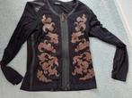 Gerry Weber vest donkerbruin met accenten, Ophalen of Verzenden, Gedragen, Maat 42/44 (L), Bruin
