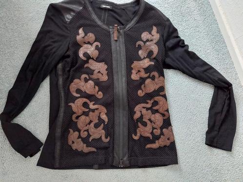 Gerry Weber vest donkerbruin met accenten, Kleding | Dames, Truien en Vesten, Gedragen, Maat 42/44 (L), Bruin, Ophalen of Verzenden