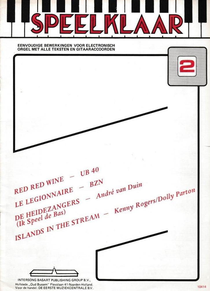 SPEELKLAAR 2, Muziek en Instrumenten, Bladmuziek, Gebruikt, Artiest of Componist, Populair, Piano, Keyboard, Orgel, Ophalen of Verzenden