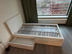 IKEA Malm een persoonsbed + Lönset lattenbodem, Huis en Inrichting, Slaapkamer | Bedden, Ophalen, 90 cm, Eenpersoons, Wit