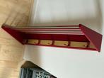 Retro kapstok in rood en goud, Zo goed als nieuw, Minder dan 100 cm, Hout, Ophalen