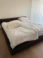 Schramm Tweepersoonsbed electrisch verstelbaar, Huis en Inrichting, Slaapkamer | Bedden, Ophalen, Bruin, Tweepersoons, 200 cm