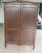 Vintage houten kledingkast, Huis en Inrichting, Kasten | Kledingkasten, Ophalen, Gebruikt, 100 tot 150 cm, Vintage