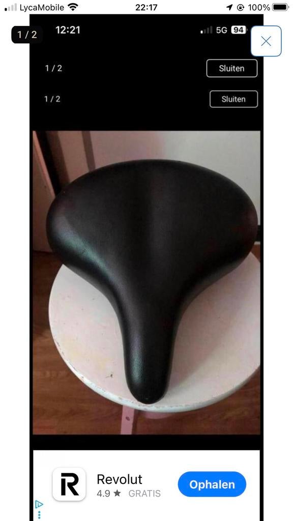 fietszadel, Ophalen of Verzenden, Zo goed als nieuw, Zadel