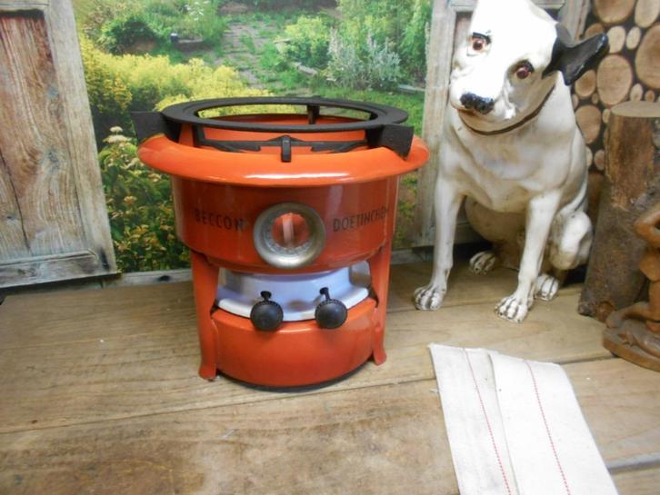 emaille 2 pits oliestel petroleumstel len in div kleuren, Antiek en Kunst, Antiek | Emaille, Ophalen of Verzenden