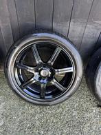BMW 3 serie velgen e36 e46 e90 e91 17 inch zomer set 5mm, Auto-onderdelen, Banden en Velgen, Niet ingevuld, Gebruikt, Banden en Velgen