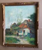 Boerin voor boerderij ca. 1930 - J.H. Wolhoff 1881-1941, Antiek en Kunst, Ophalen of Verzenden