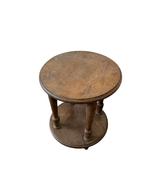 vintage houten pied de stal / bijzettafel / plantentafel, Antiek en Kunst, Ophalen