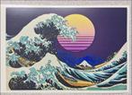 Kanagawa Wave Synthwave Vaporwave Retro Vinyl STICKER, Verzamelen, Stickers, Nieuw, Overige typen, Verzenden