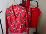 Kerstmis kostuum set - Blazer, rok, top & accessoires, Maat 38/40 (M), Kerstmis of Sinterklaas, Ophalen of Verzenden, Kleding