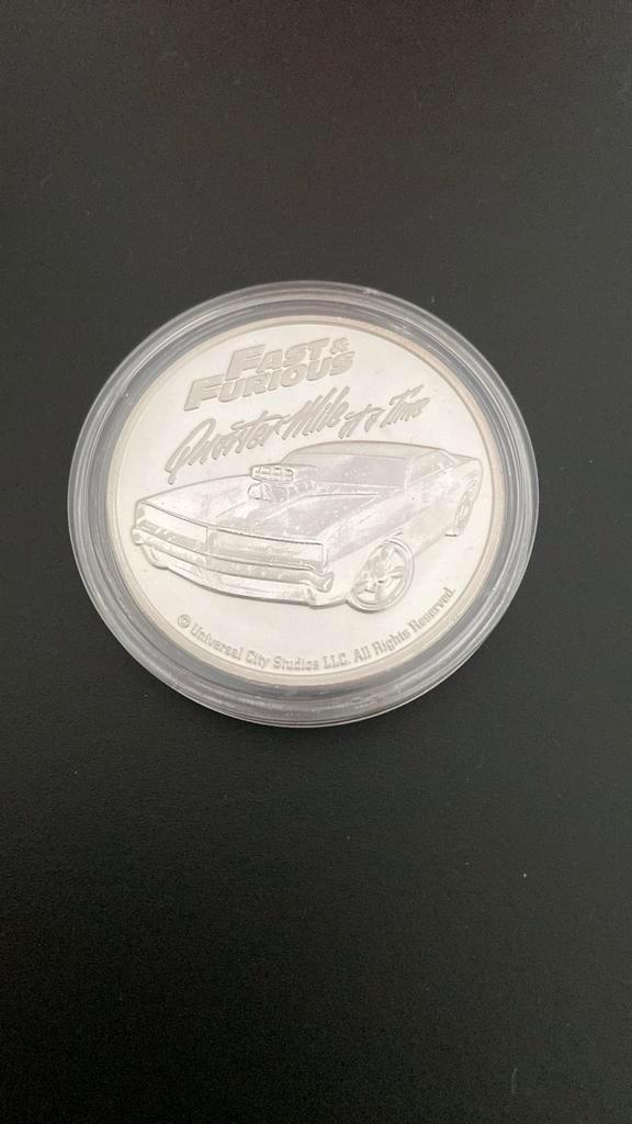 Fast and Furious 1 ounce zilver Quarter Mile At The Time, Postzegels en Munten, Edelmetalen en Baren, Zilver, Ophalen of Verzenden