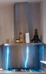 Exquisit wandschouw afzuigkap 90 cm + wandpaneel RVS/Inox, Ophalen, Gebruikt, Wandschouwkap, Vrijstaand