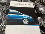 Opel Zafira OPC 12 2001, Boeken, Auto's | Folders en Tijdschriften, Ophalen of Verzenden, Opel, Zo goed als nieuw