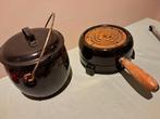 Vintage Emaille Kooktoestel & Pannetje, Ophalen of Verzenden