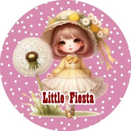LF2238 icing frosting meisje paardebloem 19cm eetbare print, Hobby en Vrije tijd, Taarten en Cupcakes maken, Nieuw, Versiering