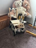 Loopwagen (koe), Kinderen en Baby's, Speelgoed | Houten speelgoed, Ophalen, Gebruikt, Duw- of Trekspeelgoed