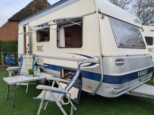 FENDT SAPHIR 450 2004 / DOREMA IBIZA VOORTENT, Caravans en Kamperen, Caravans, Bedrijf, 1000 - 1250 kg, Treinzit, Fendt, Dwarsbed