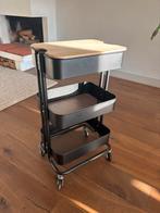 IKEA RASKOG Roltafel - Zwart, Ophalen, Gebruikt, Overige typen, Minder dan 100 cm
