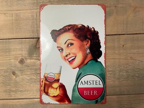 Reclamebord Amstel 20x30, Verzamelen, Merken en Reclamevoorwerpen, Zo goed als nieuw, Reclamebord, Ophalen of Verzenden