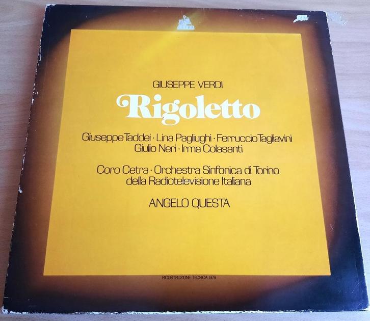 Rigoletto-Lina Pagliughi,Ferruccio Tagliavini-Cetra LPO 2026, Cd's en Dvd's, Vinyl | Klassiek, Opera of Operette, 12 inch, Ophalen of Verzenden
